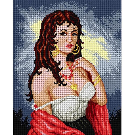 Orchidea Gobelin Gipsy Woman Halfstitch Canvas